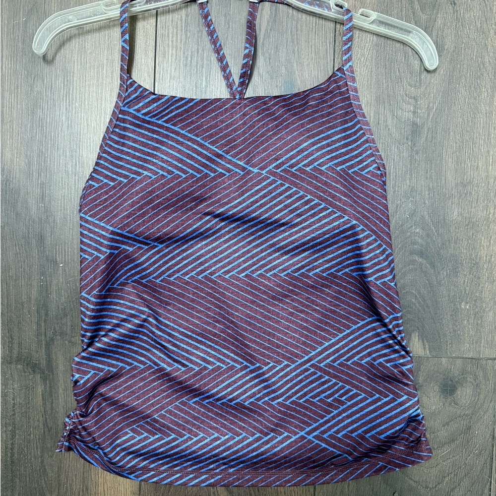Prana Women's Tank Top in Purple and Blue